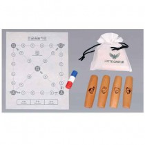 한글윷놀이판(부직포)복주머니윷놀이세트(박달나무 캐릭터 작은윷) DR-878-C