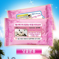 넝쿨 분홍 물티슈  무광(10매,15매,20매)
