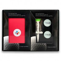 에폭시볼마커자석클립2set+높이조절골프티+골프파우치