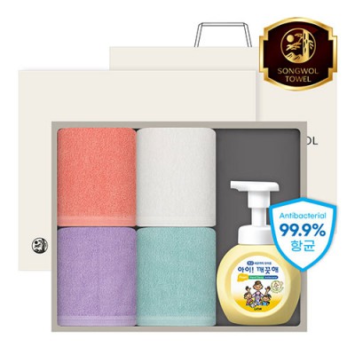 [송월] 30수 컬러고리 핸드4+핸드워시1 5P세트