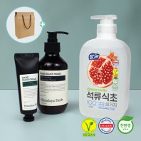 참그린 친환경주방세제 나드 핸드워시 핸드크림 3종세트