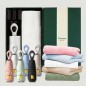 라이트핏 O링손잡이 5단암막양우산+보송보송데일리 순면타올135g 우산타올 선물세트