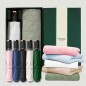 라이트핏 블랙그립 3단수동 암막양우산+보송보송데일리 순면타올 135g 우산타올 선물세트