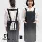 주방 미니멀 피치 멜빵 H형 앞치마 남녀공용 단체 행사