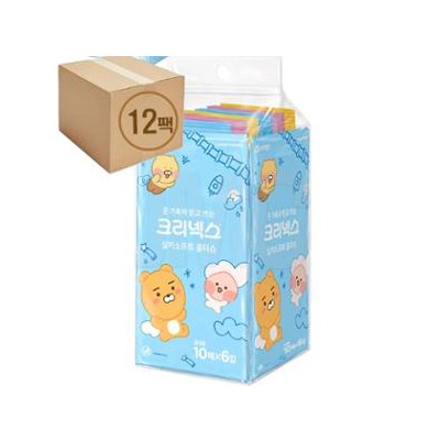 카카오프렌즈 수앤수 실키소프트 물티슈 10매 번들(10매*6개입)
