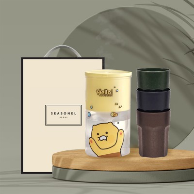 시즈넬 선물세트 카카오 가습기250ml+커피가루컵(3개)