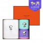 [송월타올] 스누피 리버40 + 스누피 스플릿36 3P세트 (세면1+핸드2)