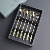 엔젤하트 골드 롱티스푼롱포크 6P