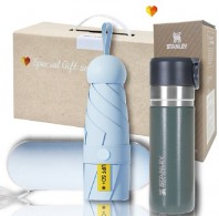 스탠리 브생건256호(스탠리 고진공 슬림보틀473ml+5단 6K UV암막양우산 파우치포함)