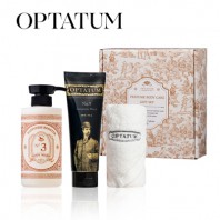 옵타움 OPTATUM 빌리지 바디케어 3종 선물세트(워시+로션+타월)(향랜덤)