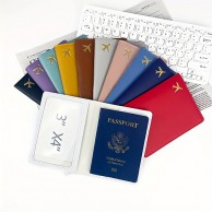 857_두꺼운 PU 가죽 여권 케이스