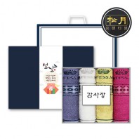 [설세트/설수건세트/띠지감사장세트] 송월 cm 써클40. 160g 4매세트