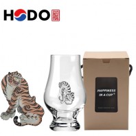 한국전통 K컬쳐 호랑이 맹호도 위스키잔 노징글라스 양주 니트잔 170ml 1P 선물세트