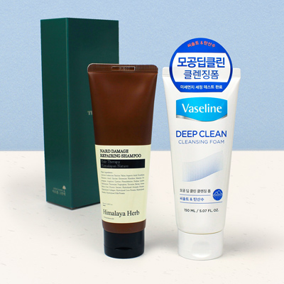 바세린 클렌징폼 나드 샴푸 세트