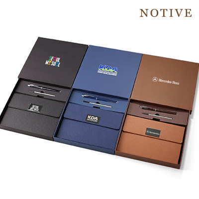 NOTIVE FLAP 3단접이식 A5 노트 볼펜 세트 쇼핑백무료제공