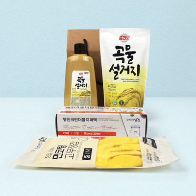 애경 트리오 주방세제 500g 용기 리필 4종세트